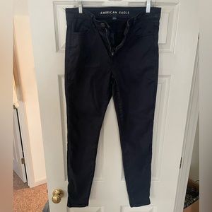 American Eagle navy blue high rise jegging